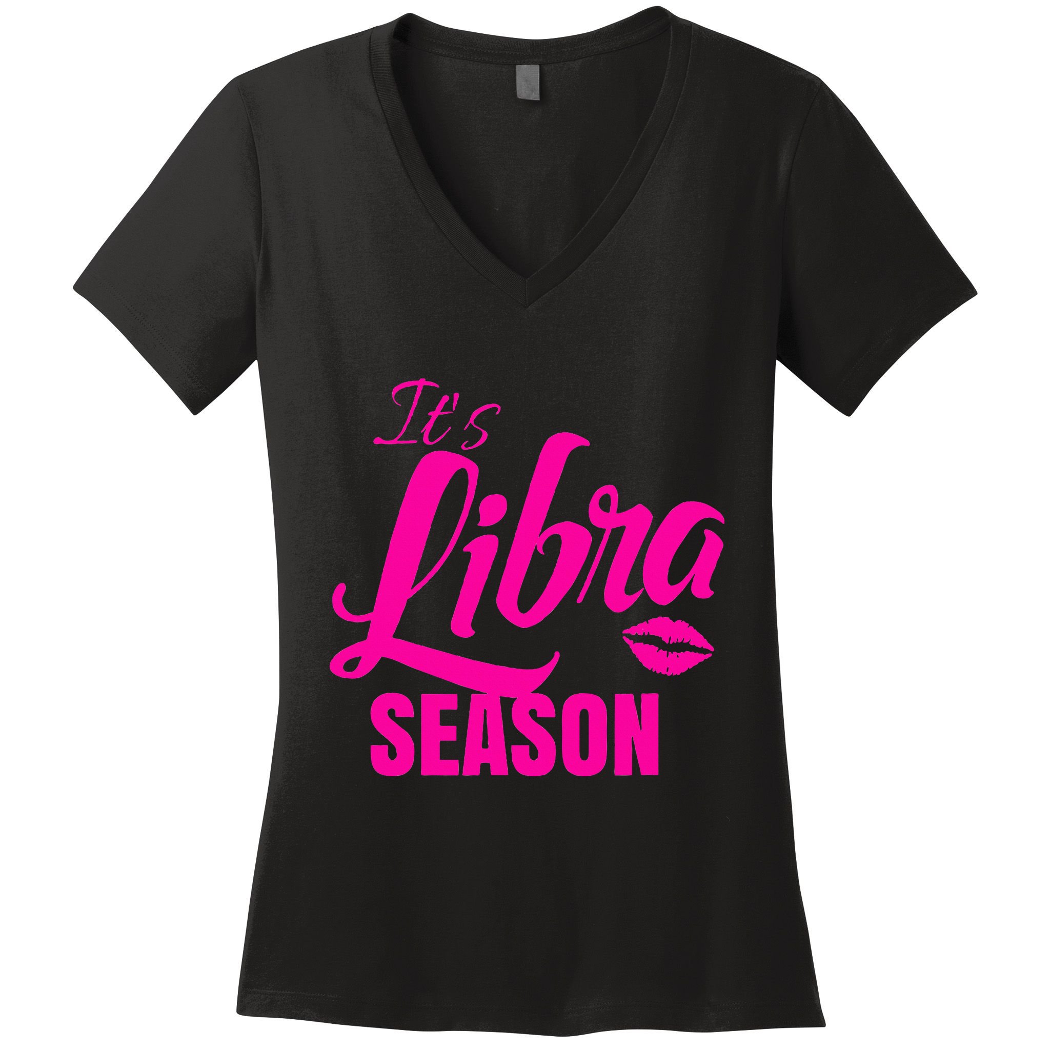 Libra S For Its Libra Season Libra Zodiac Sign Women's V-Neck T-Shirt