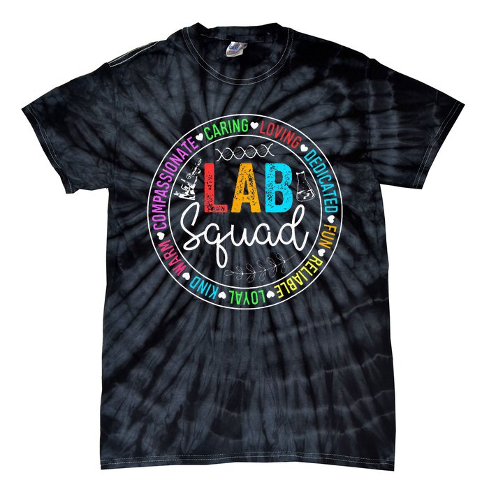 Lab Squad Funny Lab Week 2024 Medical Laboratory Technician Tie-Dye T-Shirt