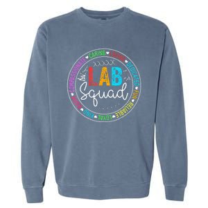 Lab Squad Funny Lab Week 2024 Medical Laboratory Technician Garment-Dyed Sweatshirt