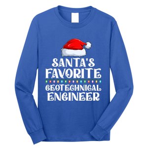 Lights SantaS Favorites Geotechnical Engineer Christmas Meaningful Gift Long Sleeve Shirt