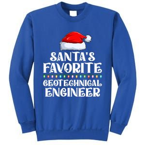 Lights SantaS Favorites Geotechnical Engineer Christmas Meaningful Gift Sweatshirt