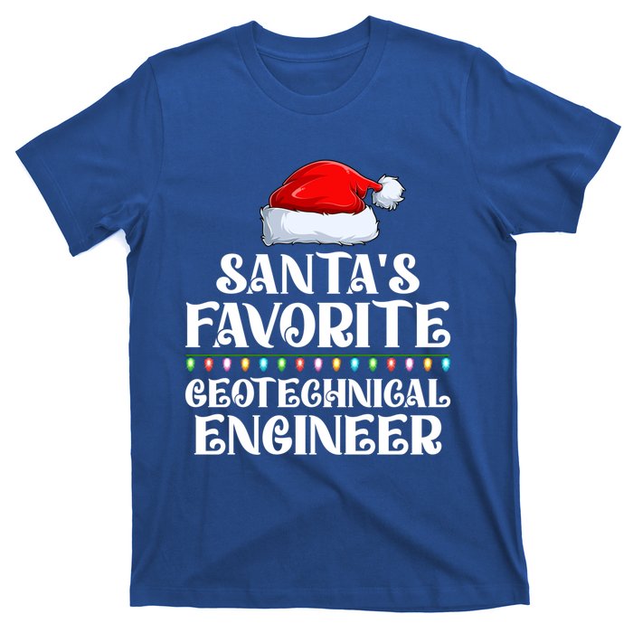 Lights SantaS Favorites Geotechnical Engineer Christmas Meaningful Gift T-Shirt