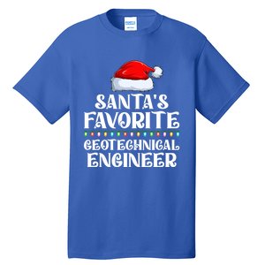 Lights SantaS Favorites Geotechnical Engineer Christmas Meaningful Gift Tall T-Shirt