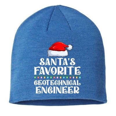 Lights SantaS Favorites Geotechnical Engineer Christmas Meaningful Gift Sustainable Beanie