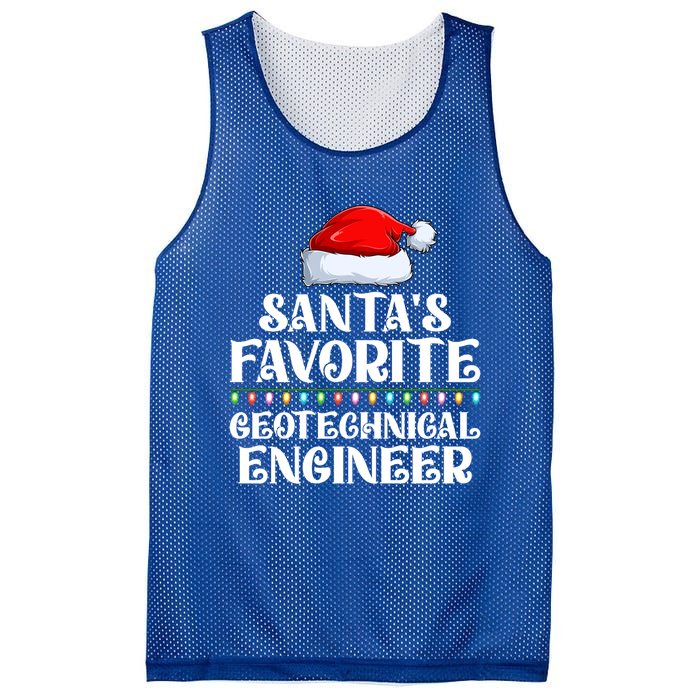 Lights SantaS Favorites Geotechnical Engineer Christmas Meaningful Gift Mesh Reversible Basketball Jersey Tank