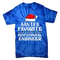 Lights SantaS Favorites Geotechnical Engineer Christmas Meaningful Gift Tie-Dye T-Shirt