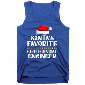 Lights SantaS Favorites Geotechnical Engineer Christmas Meaningful Gift Tank Top