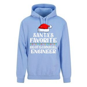 Lights SantaS Favorites Geotechnical Engineer Christmas Meaningful Gift Unisex Surf Hoodie