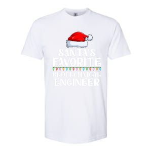 Lights SantaS Favorites Geotechnical Engineer Christmas Meaningful Gift Softstyle CVC T-Shirt