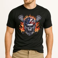 Lacrosse Skull Flames Performance Shirt