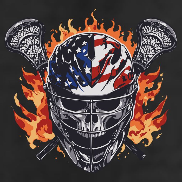 Lacrosse Skull Flames 25L Jumbo Tote