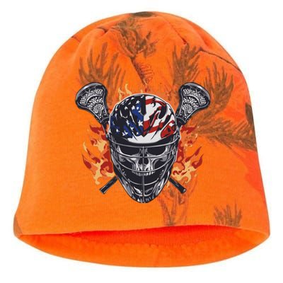 Lacrosse Skull Flames Kati - Camo Knit Beanie