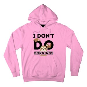 Lazy Sloth Funny Morning Pj Sleepy Sloths Funny Gift Hoodie