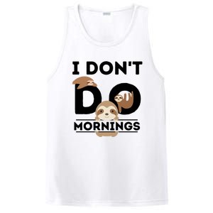 Lazy Sloth Funny Morning Pj Sleepy Sloths Funny Gift PosiCharge Competitor Tank