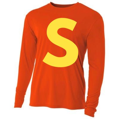 Letter S Funny Matching Halloween Costume Cooling Performance Long Sleeve Crew