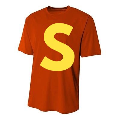 Letter S Funny Matching Halloween Costume Performance Sprint T-Shirt