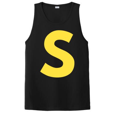 Letter S Funny Matching Halloween Costume PosiCharge Competitor Tank