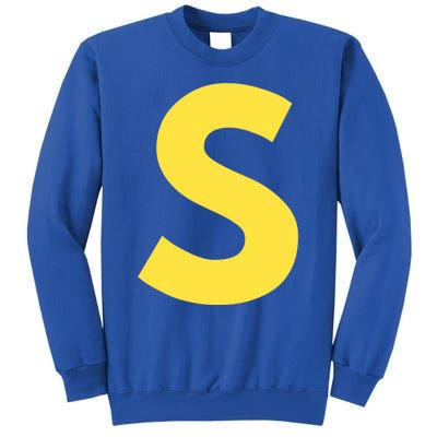 Letter S Funny Matching Halloween Costume Sweatshirt