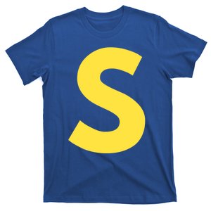 Letter S Funny Matching Halloween Costume T-Shirt