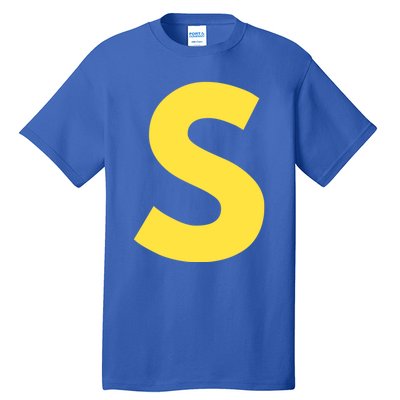 Letter S Funny Matching Halloween Costume Tall T-Shirt