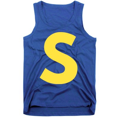 Letter S Funny Matching Halloween Costume Tank Top