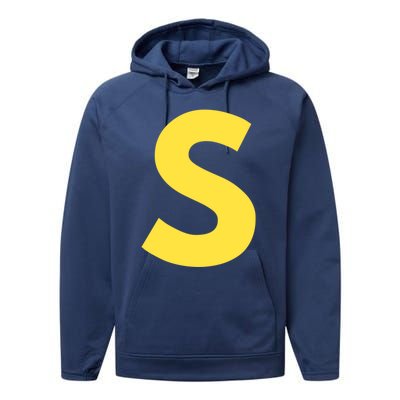 Letter S Funny Matching Halloween Costume Performance Fleece Hoodie