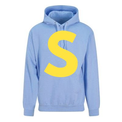 Letter S Funny Matching Halloween Costume Unisex Surf Hoodie