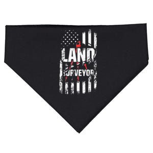 Land Surveying Flag Funny Surveyor Gifts USA-Made Doggie Bandana