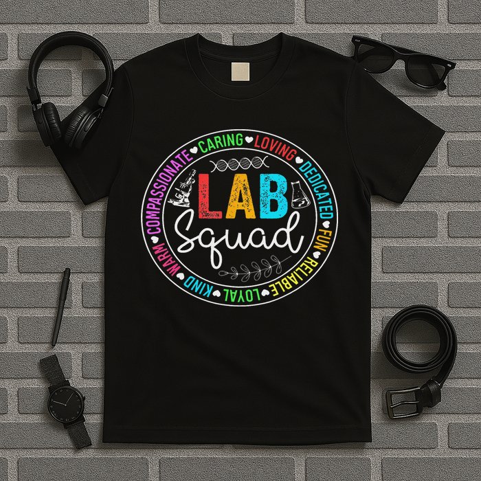 Lab Squad Funny Lab Week 2025 Medical Laboratory Technician T-Shirt