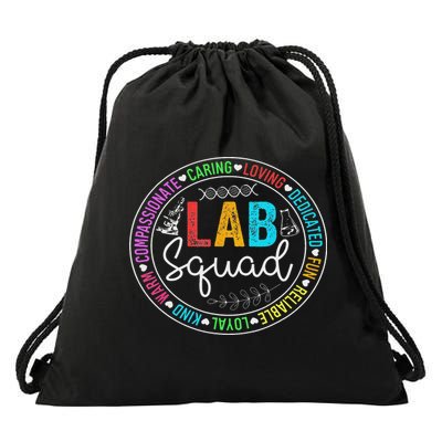Lab Squad Funny Lab Week 2025 Medical Laboratory Technician Drawstring Bag