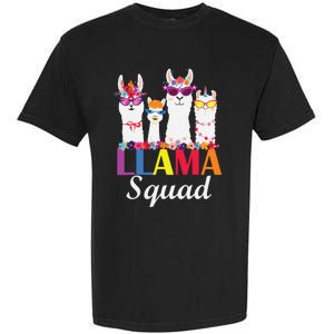 Llama Squad Funny Cute Llama Matching Garment-Dyed Heavyweight T-Shirt