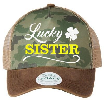LUCKY SISTER Fun Family Saint Patrick's Day Holiday Legacy Tie Dye Trucker Hat