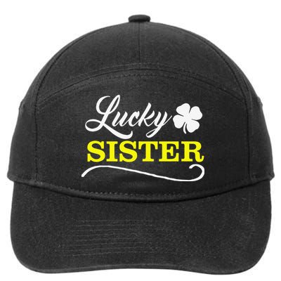 LUCKY SISTER Fun Family Saint Patrick's Day Holiday 7-Panel Snapback Hat
