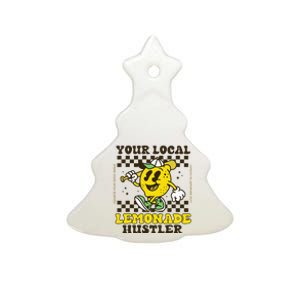 Lemon Stand Funny Lemonade Entrepreneur Ceramic Tree Ornament