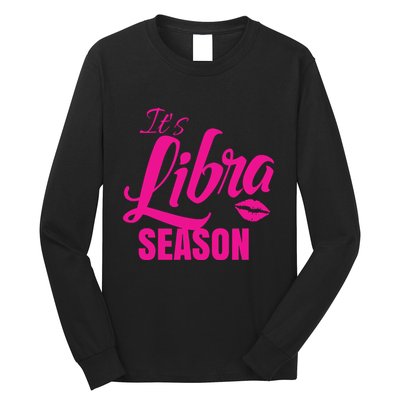 Libra Shirts For Women ItS Libra Season Libra Zodiac Sign Long Sleeve Shirt