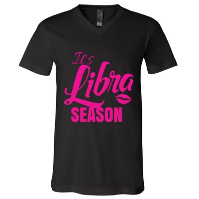 Libra Shirts For Women ItS Libra Season Libra Zodiac Sign V-Neck T-Shirt