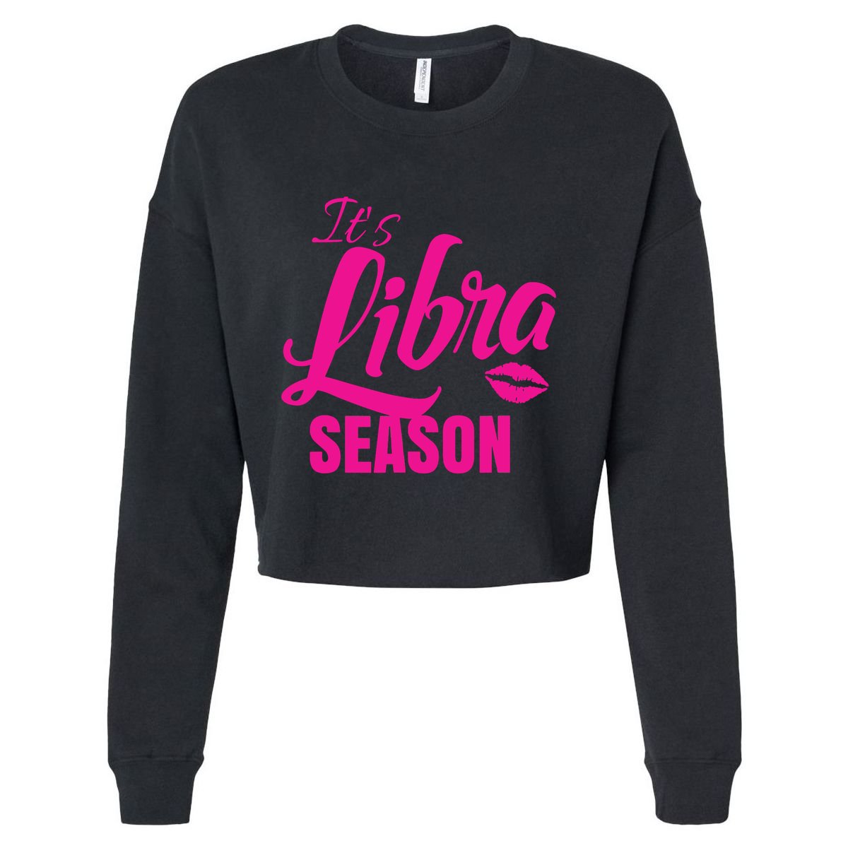 Libra Shirts For Women ItS Libra Season Libra Zodiac Sign Cropped Pullover Crew