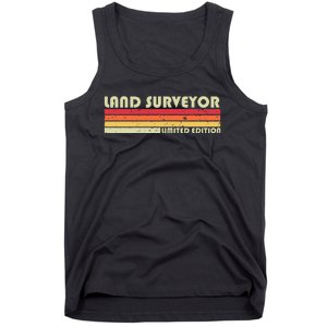 LAND SURVEYOR Funny Job Title Profession Birthday Worker Tank Top