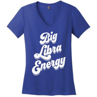 Libra Shirts For Wo Funny Big Libra Energy Zodiac Sign Women's V-Neck T-Shirt