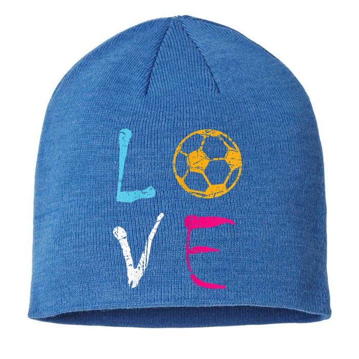 Love Soccer Girl Funny Soccer Player Meaningful Gift Sustainable Beanie