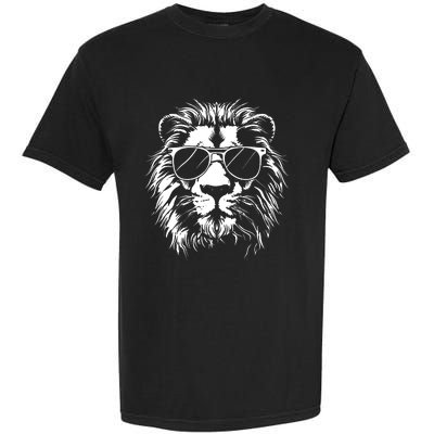 Lion Sunglasses Graphic Garment-Dyed Heavyweight T-Shirt