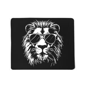 Lion Sunglasses Graphic Mousepad