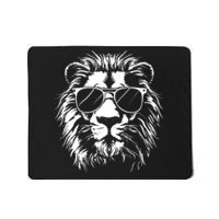 Lion Sunglasses Graphic Mousepad