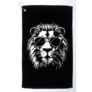 Lion Sunglasses Graphic Platinum Collection Golf Towel