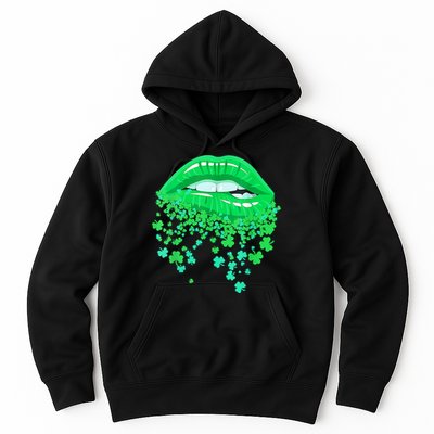 Lips Sexy Green Cool Irish Shamrock St Patricks Day Hoodie