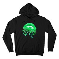 Lips Sexy Green Cool Irish Shamrock St Patricks Day Hoodie