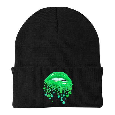 Lips Sexy Green Cool Irish Shamrock St Patricks Day Beanie