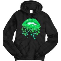 Lips Sexy Green Cool Irish Shamrock St Patricks Day Tie Dye Hoodie