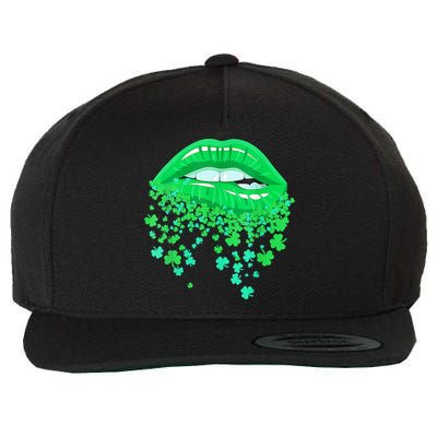Lips Sexy Green Cool Irish Shamrock St Patricks Day Wool Snapback Cap