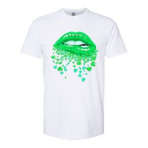 Lips Sexy Green Cool Irish Shamrock St Patricks Day Softstyle CVC T-Shirt